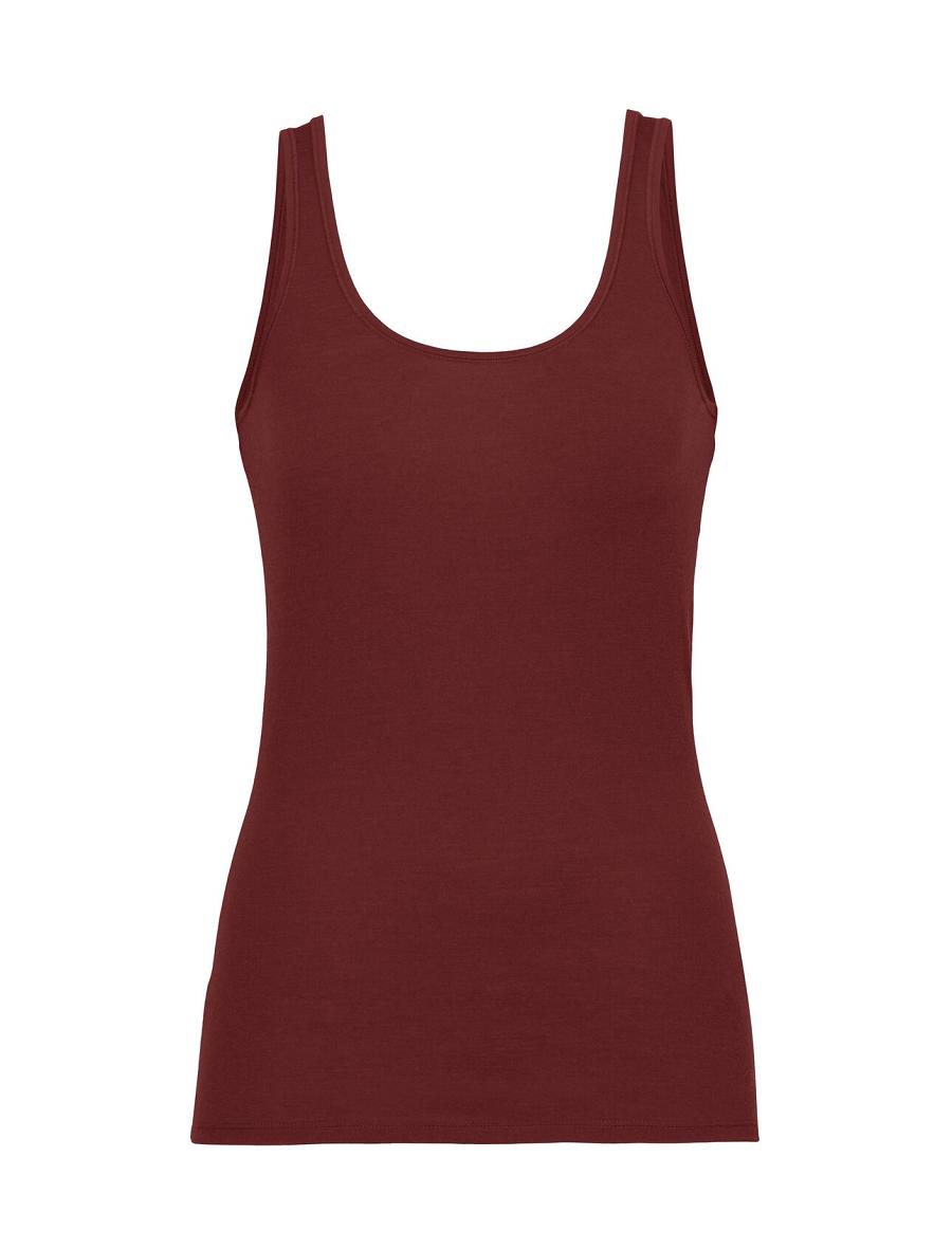 Espresso Women's Icebreaker Merino Siren Tank Top Underwear | USA 1709VRWD